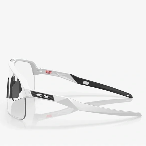Oakley Sutro Lite Clear Shield Ski Glasses Goggles New Never Worn Original Case NEW Oakley SUTRO Shiny Clear POLARIZED Galaxy Chrome Lens  main image 4